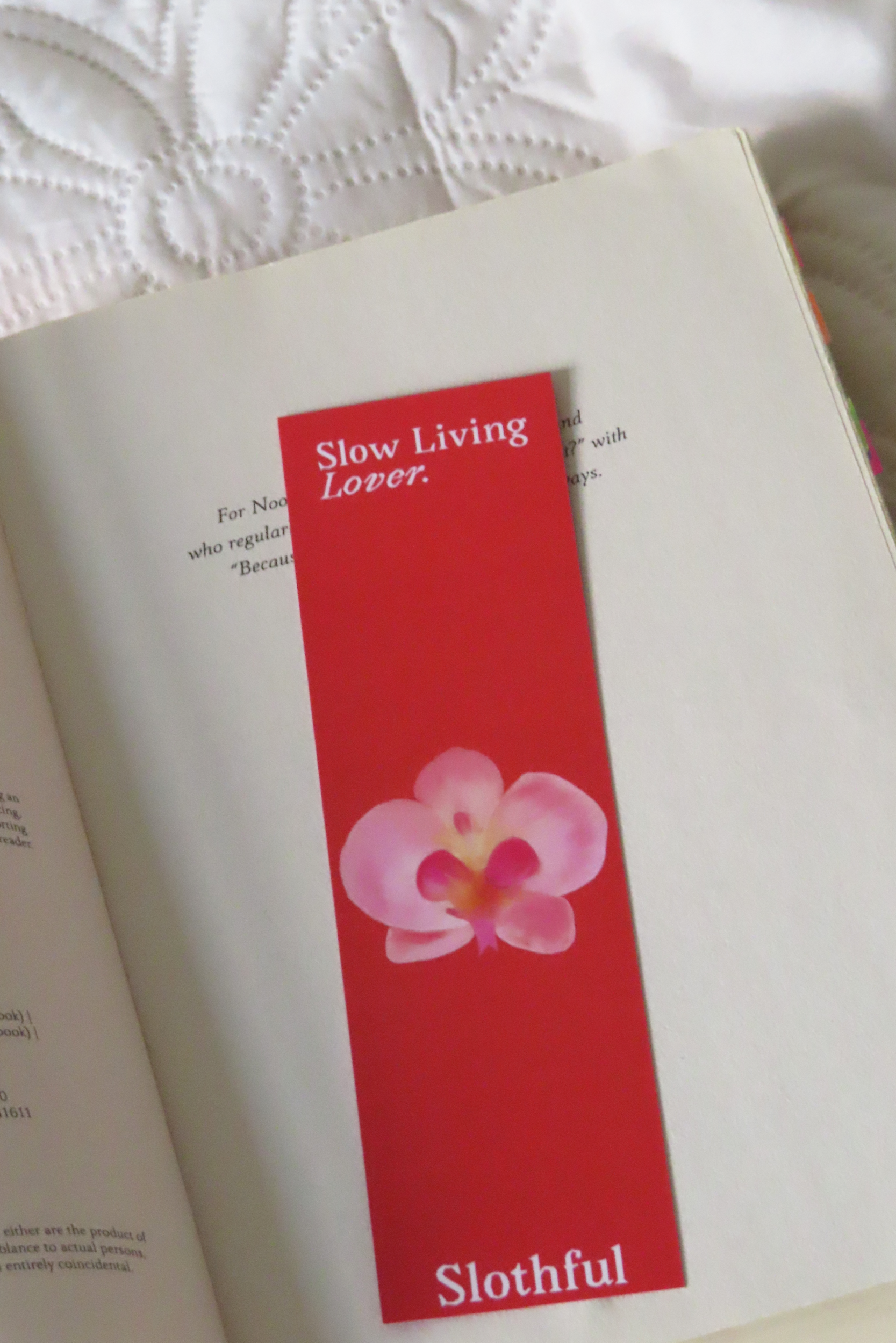Slow living lover Bookmark
