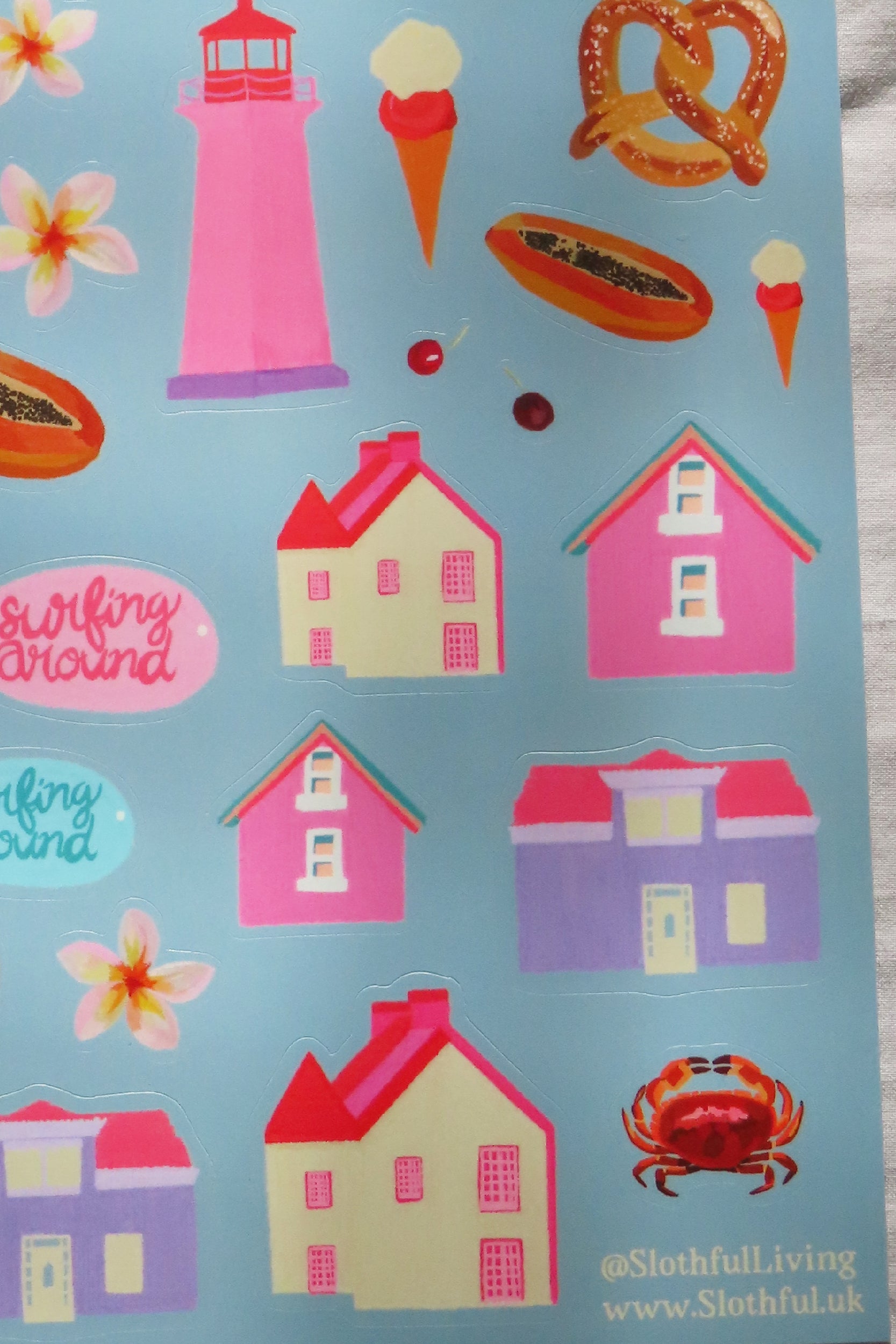 Summer House Sticker Sheet