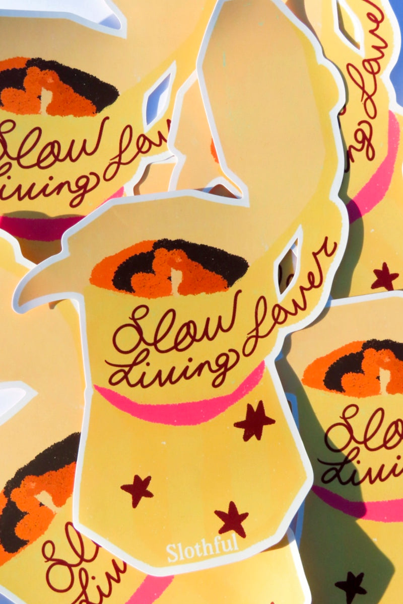 Slow Living Lover Sticker