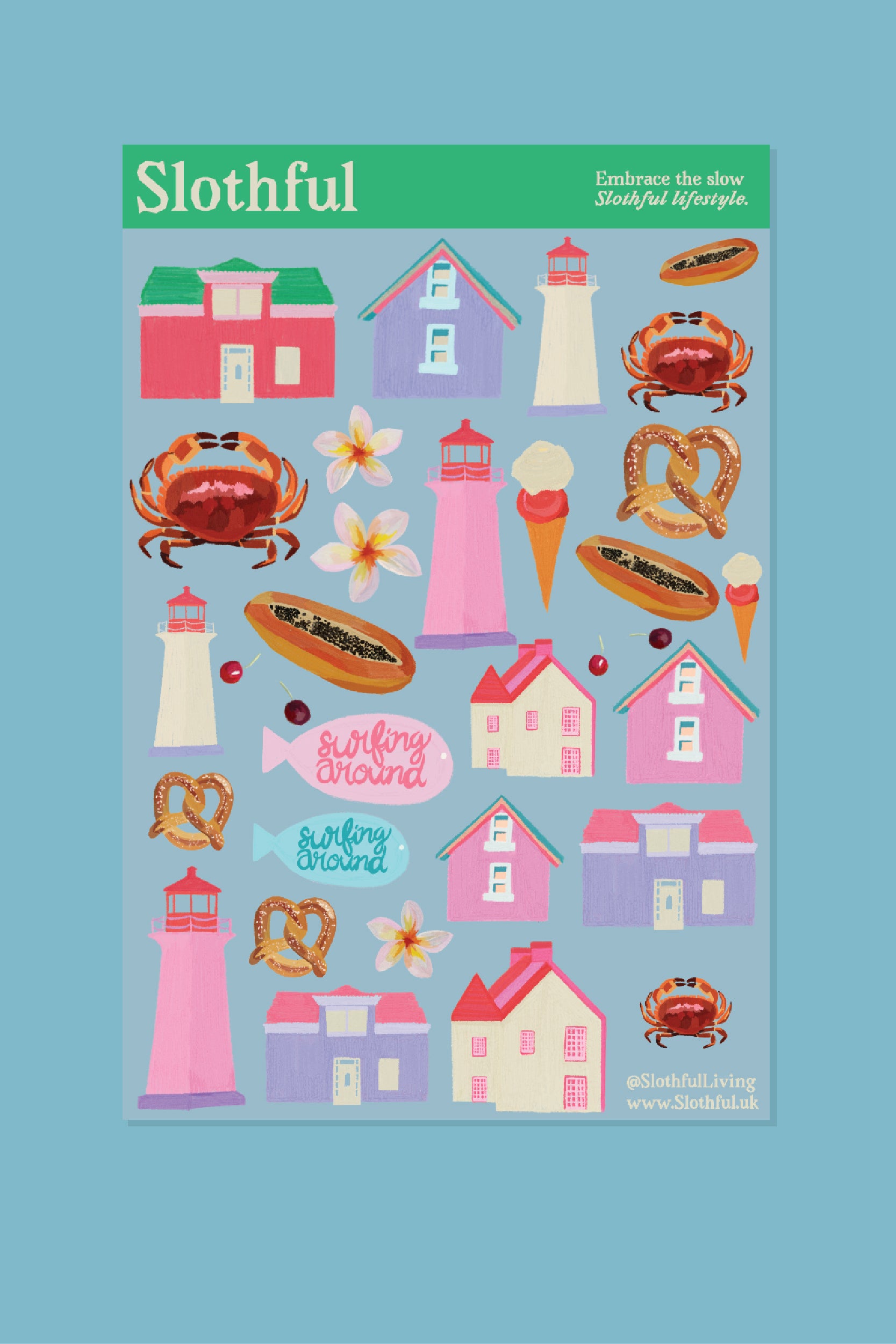 Summer House Sticker Sheet