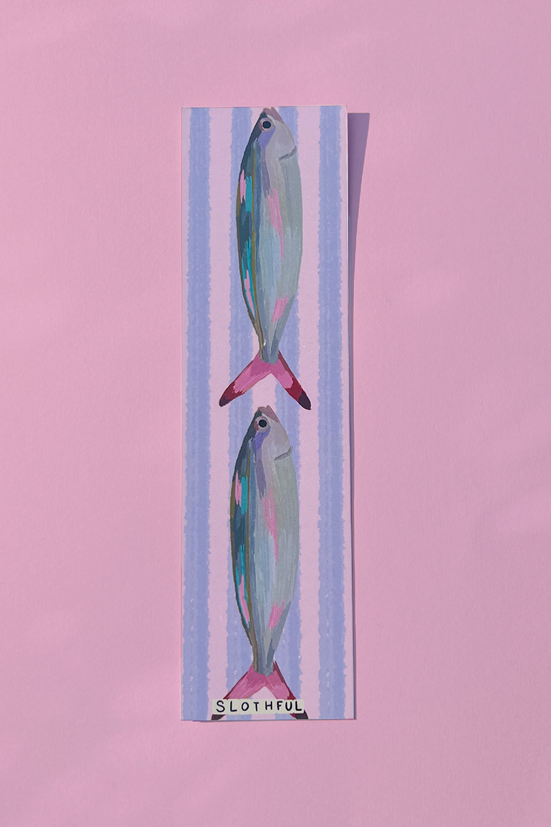 Pink Sardine Bookmark