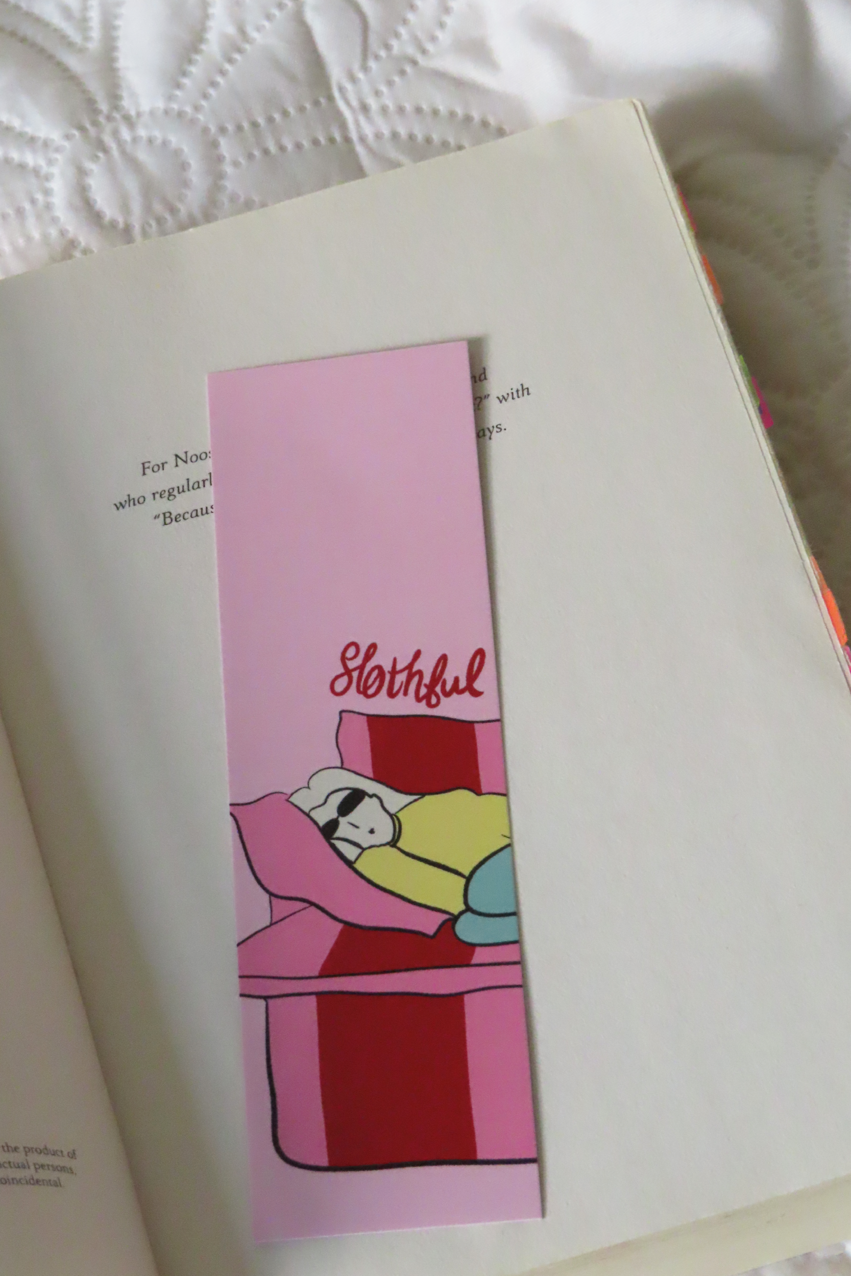 Lazy Girl Bookmark
