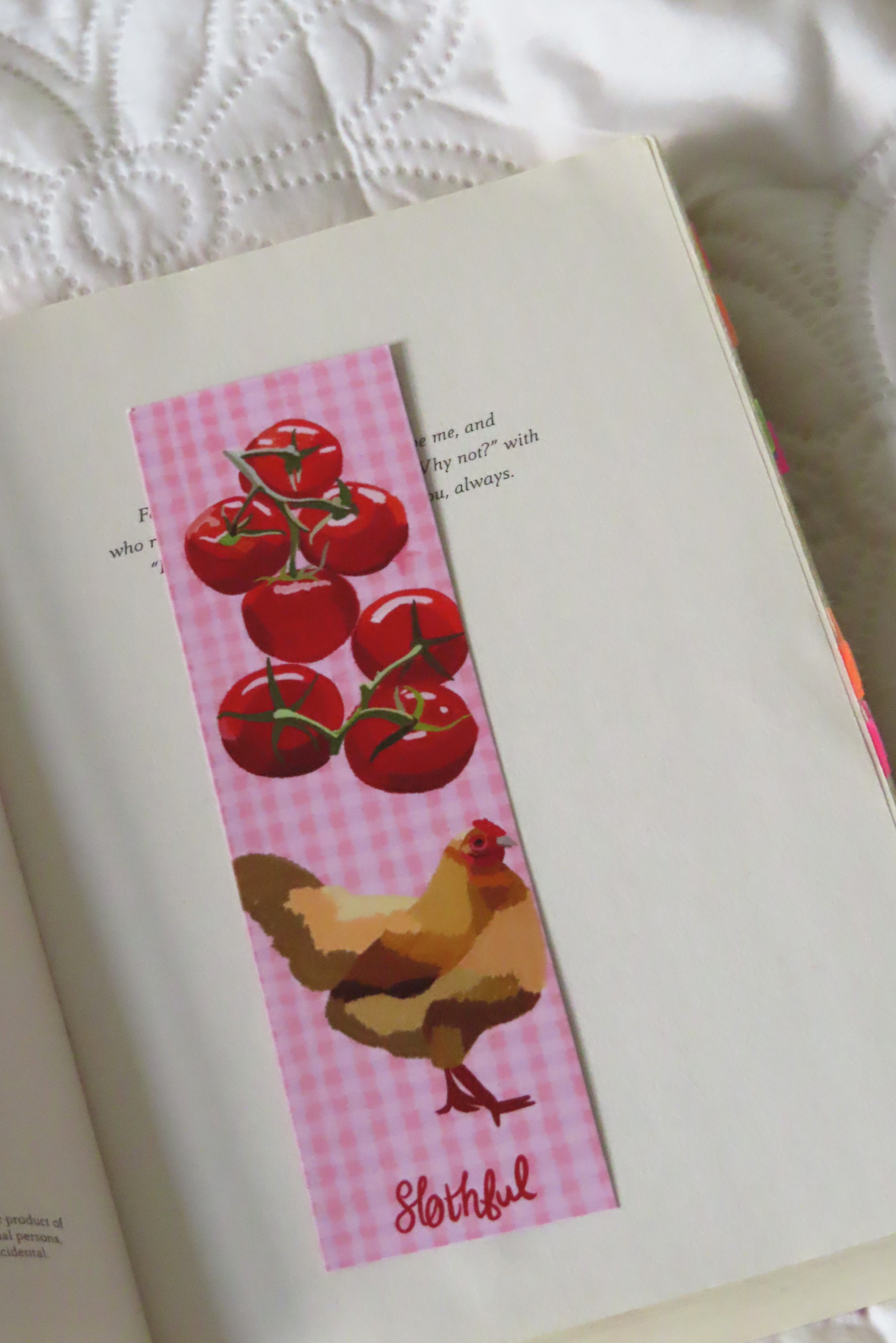 cheeky chicken bookmark