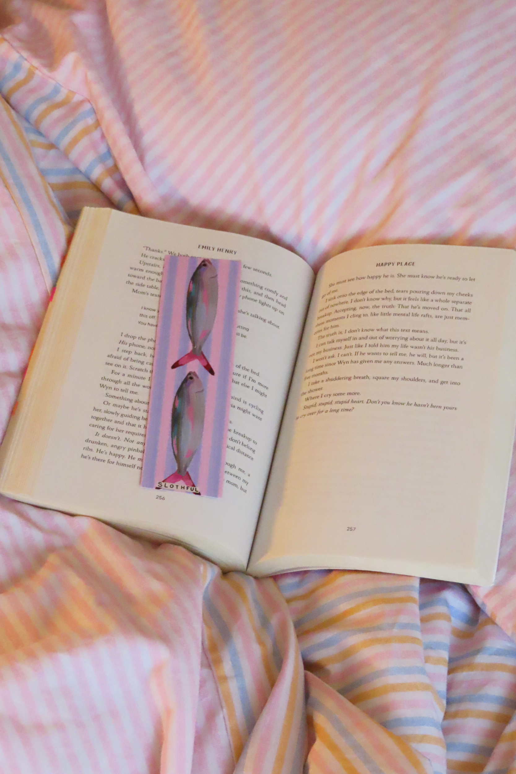 Pink Sardine Bookmark