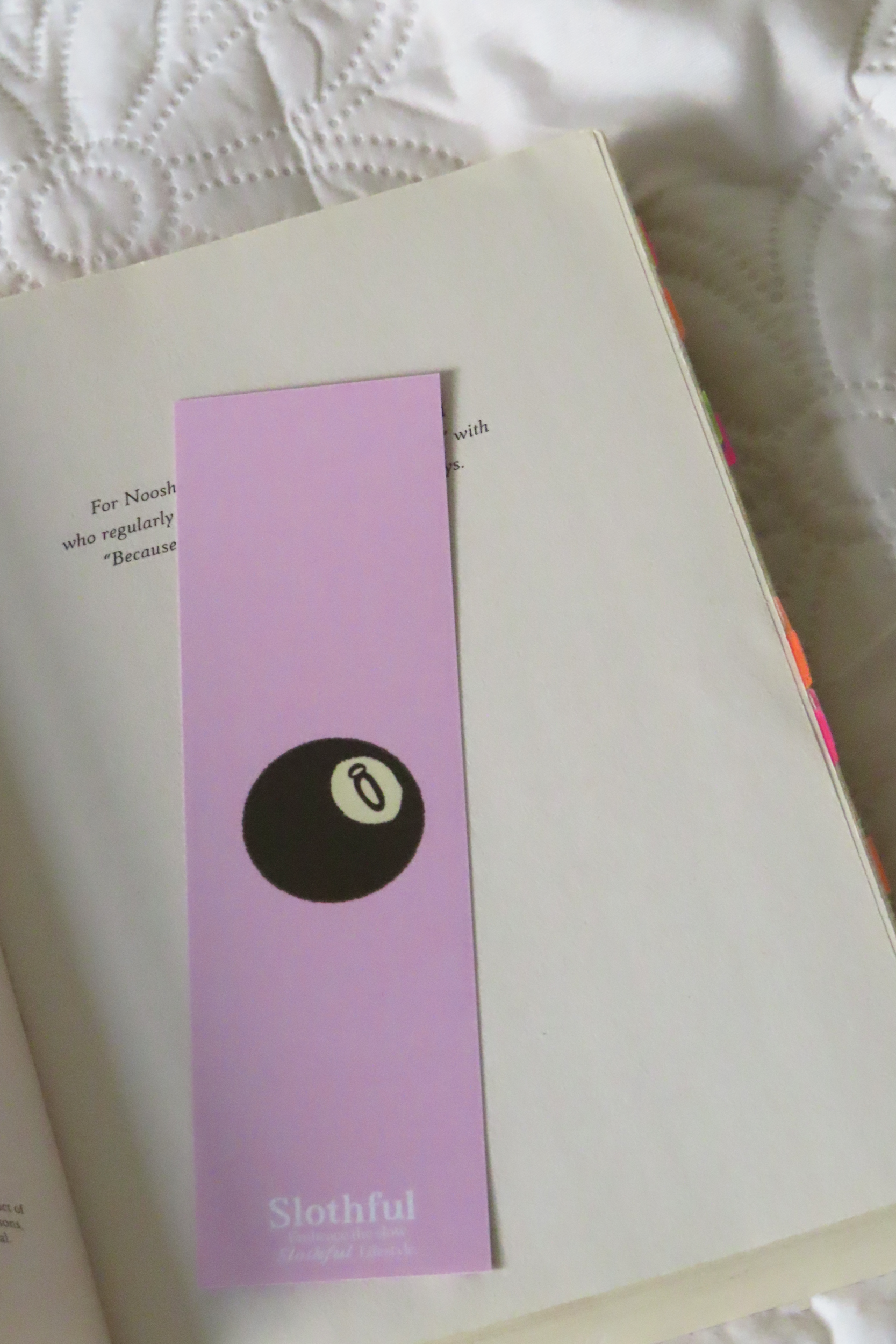 Magic 8 ball bookmark
