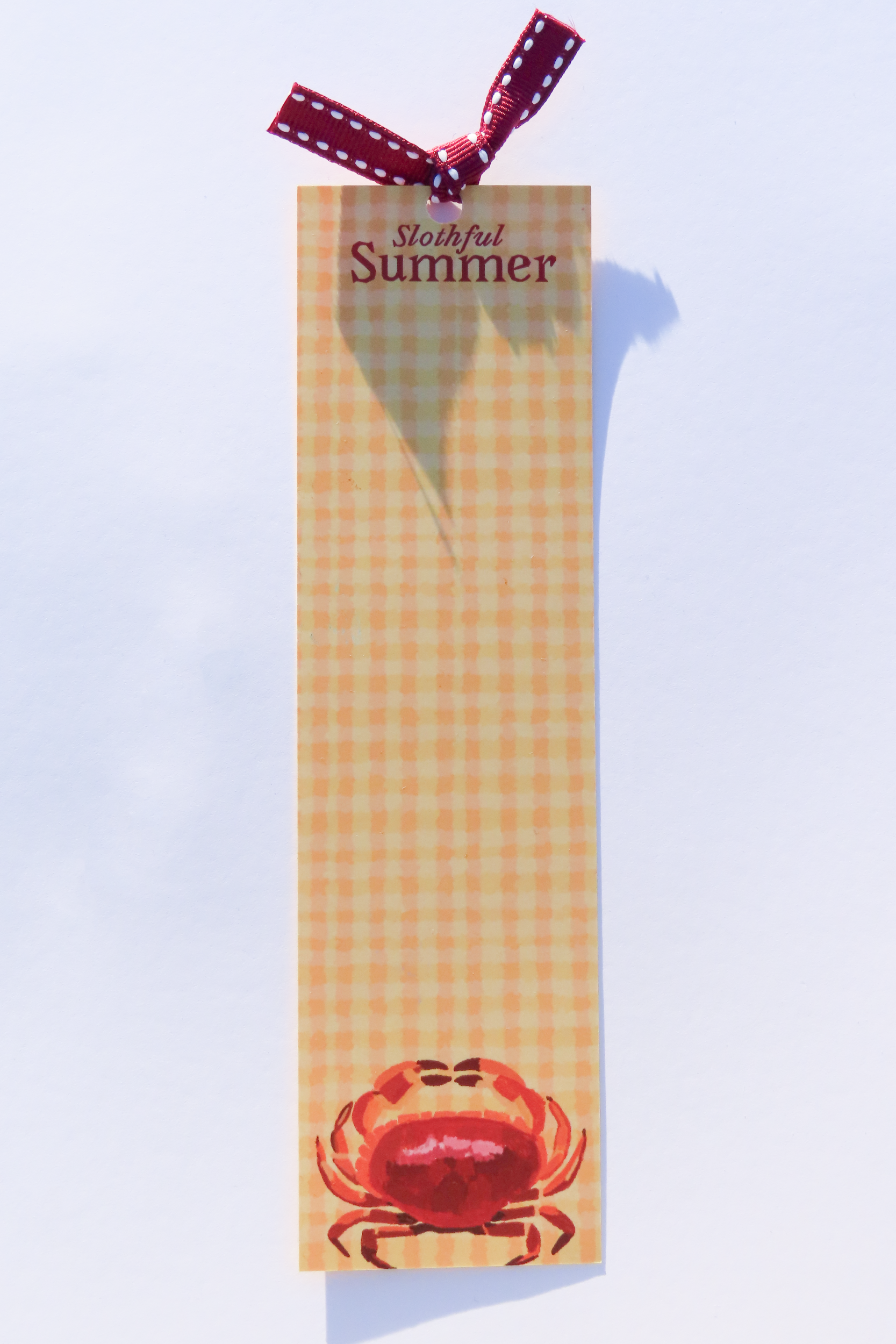 Slothful Crab Bookmark