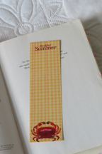 Slothful Crab Bookmark