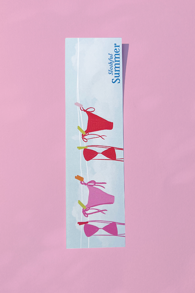 Summer Laundry Bookmark